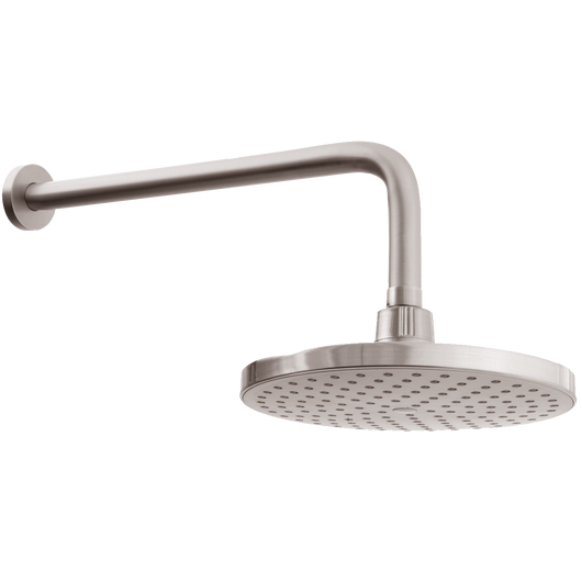 Regadera con brazo y chapetón a pared satín 2260B.9