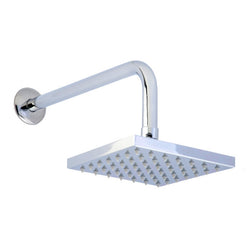 Regadera cuadrada con brazo y chapetón 4513B - Regaderas - Dica - Boxito.click