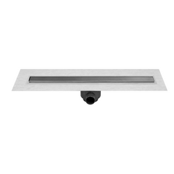 Coladera lineal con cubierta de acero inoxidable CR80INOX - Coladeras - Urrea - Boxito.click