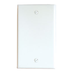 6407-1placa c/sop.ciega blanco 