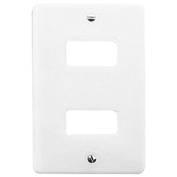 6402-2 placa c/sop 2mod blanco 2 mod