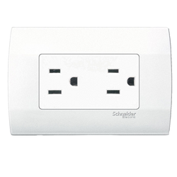 Contacto duplex con placa