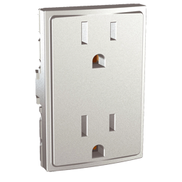 contacto duplex 3mod 2p+t unica.mu3.060.30-hc 