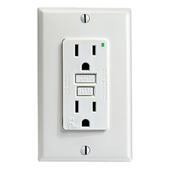 Contacto duplex resistente a la intemperie y circuito de fallo a tierra