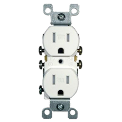 contacto duplex tamper blanc 15a 125v 2pt5320-00w 