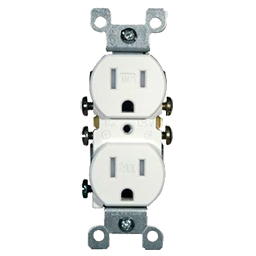 contacto duplex tamper blanc 15a 125v 2pt5320-00w 