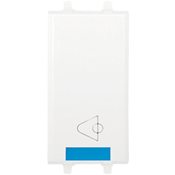 n4104-bp boton timbre 1modul blanc polar