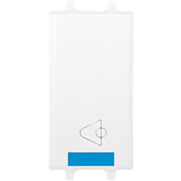 n4104-bp boton timbre 1modul blanc polar