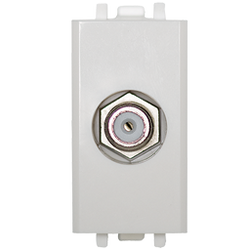 n4150-bp toma coaxial tv 1modul blanc polar