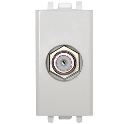 n4150-bp toma coaxial tv 1modul blanc polar
