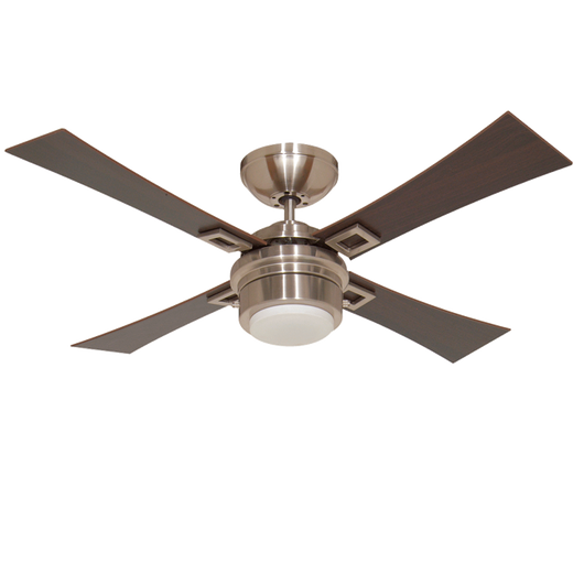 Ventilador con lámpara de  42 pulgadas satinado