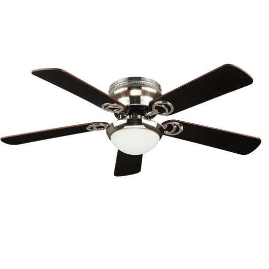 Ventilador con lámpara  de 42 pulgadas satinado