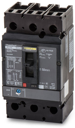 Interruptor Powerpact con zapatas 3P x 200A JDL36200 - Interruptor Powerpact JDL - Square D - Boxito.click