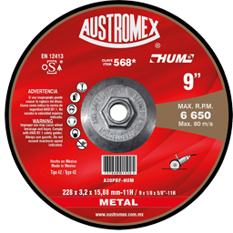 568 disco corte metal 9 hum 568