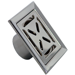 coladera acero 10x10 rej. cuad 2-pc-301