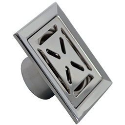 coladera acero 10x10 rej. cuad 2-pc-301