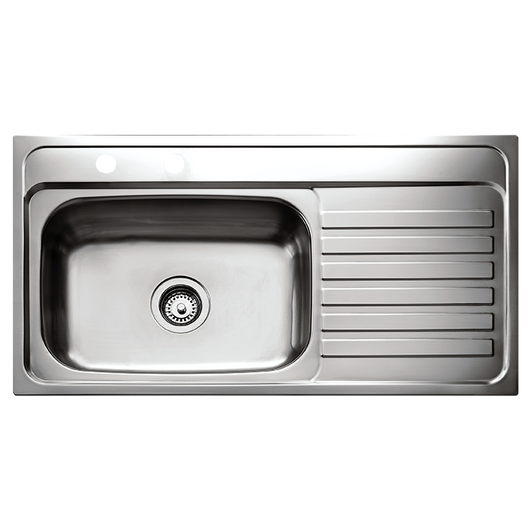 Tarja de 95 cm x 51 cm acabado en cromo 08361130