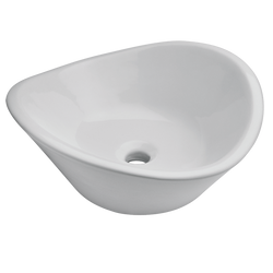 Lavabo Cassini blanco de sobreponer
