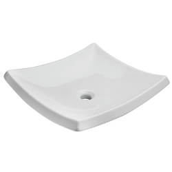 Lavabo Trazzo blanco de sobreponer