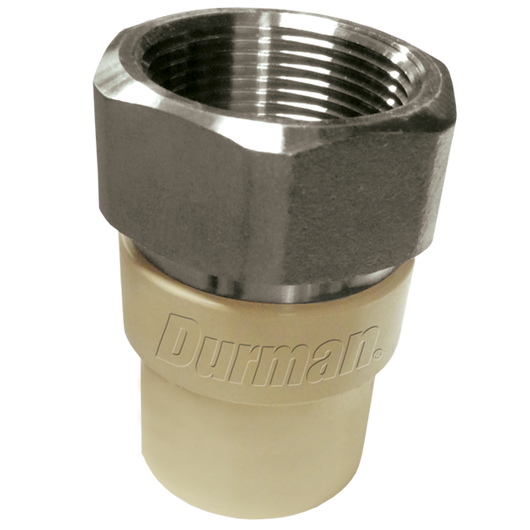 Adaptador hembra de 13mm de CPVC con insertor de bronce 53005 Gold Union