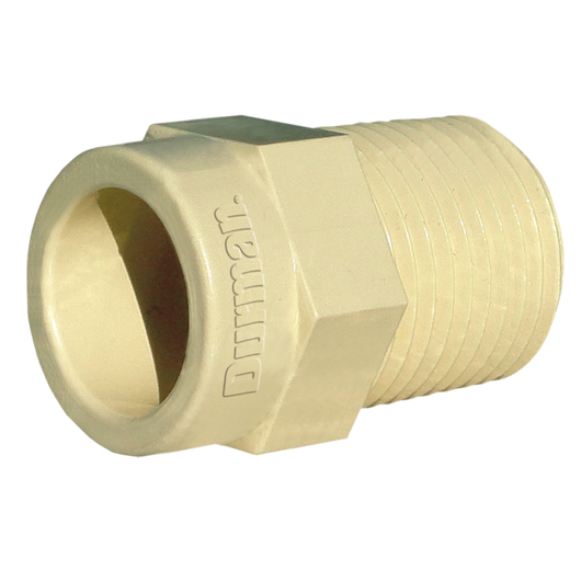 Adaptador macho de 13mm de CPVC cementar 301305 Gold Union