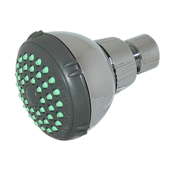 Regadera cromada s/brazo y chapetón 44cc