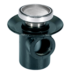 Coladera para piso de una boca con contra 24-HLI - Coladeras - Helvex - Boxito.click