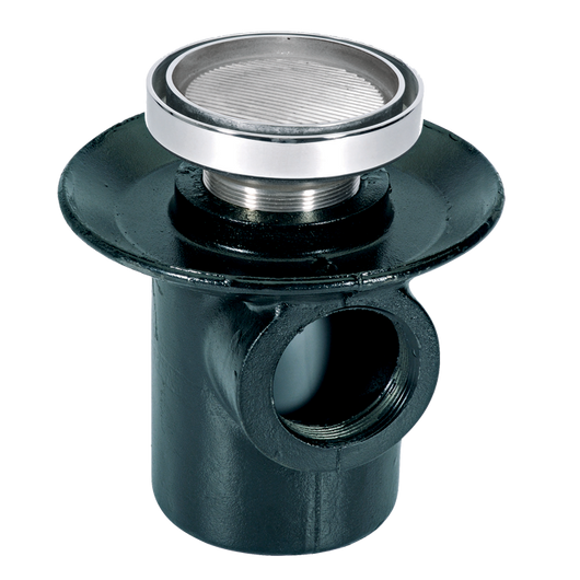 Coladera para piso de una boca con contra 24-HLI - Coladeras - Helvex - Boxito.click