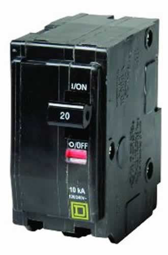 Interruptor termomagnético enchufable 2P x 20A QO220 - Interruptor termomagnético enchuifable - Square D - Boxito.click