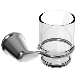 Portacepillos de empotrar con vaso de cristal Vermont VM.07 - Portavasos - Urrea - Boxito.click