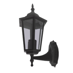 Farol de pared de aluminio color negro, - Lámparas de exterior - Benelux - Boxito.click