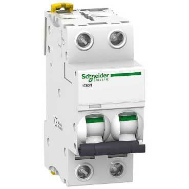 Interruptor termomagnético riel DIN 2P x 32A - Interruptor termomagnético DOMAE - Schneider - Boxito.click