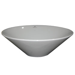 Lavabo Trentino blanco de sobreponer